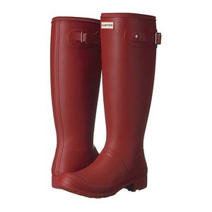 Original Tour Matte Red Hunter Packable Rain Boots
